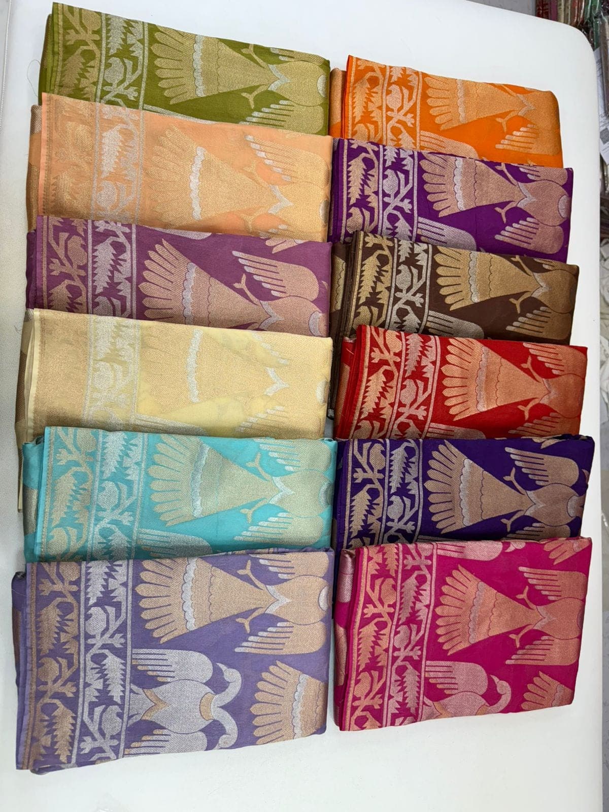 One design folded in more than a dozen colours